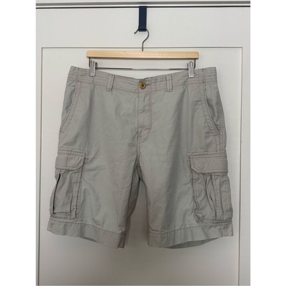Tommy Hilfiger TH Cargo Shorts 10'' Mens Sz 36 Gray Classic Fit Outdoor Hiking